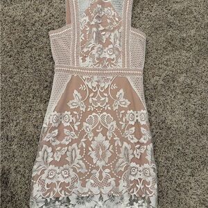 Elegant Lace Overlay Dress